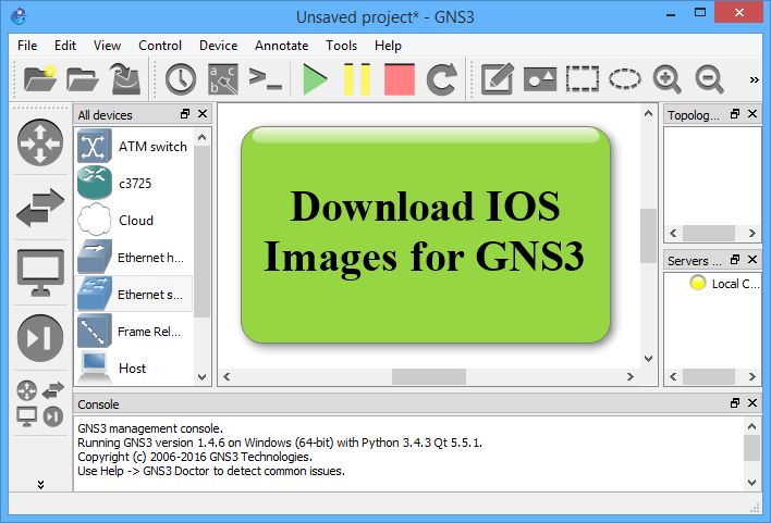 ios cisco download gns3